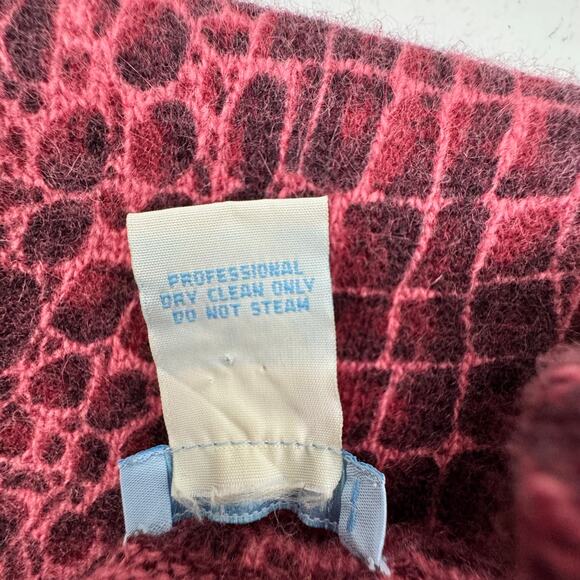 Urchin Mark Eisen Wool Angora Soft Animal Print Beaded Tank Top Women's Size M - Picture 6 of 6